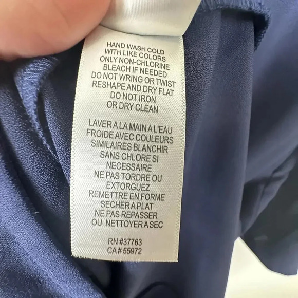 Laundry NWOT Navy 3/4 Sleeve Midi Shift Dress SIZE 8 - Picture 8 of 9